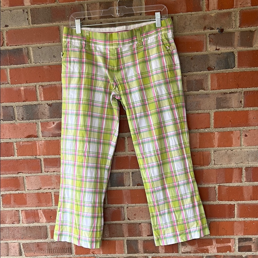 Plaid Green and Pink Pants